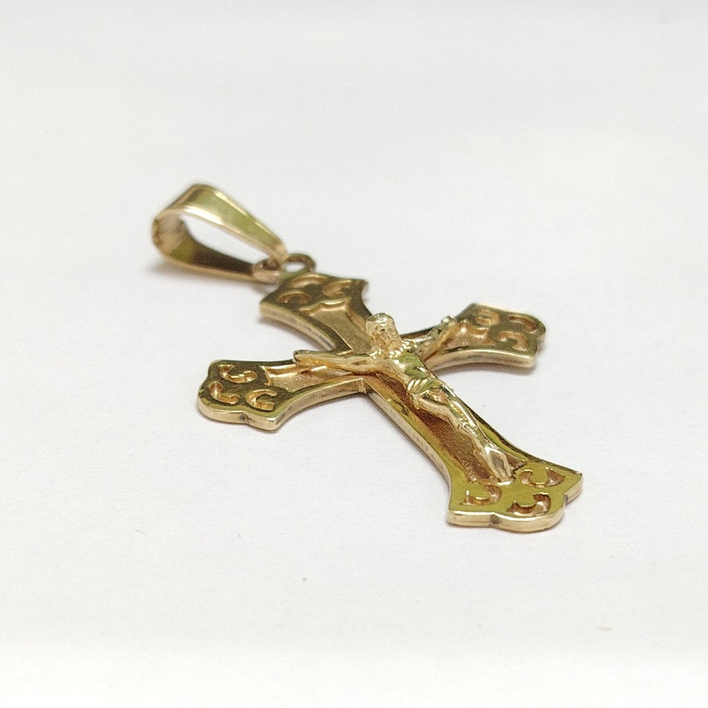 CRUCIFIJO ORO 14 K 10.3 GRMS (SEMINUEVO)