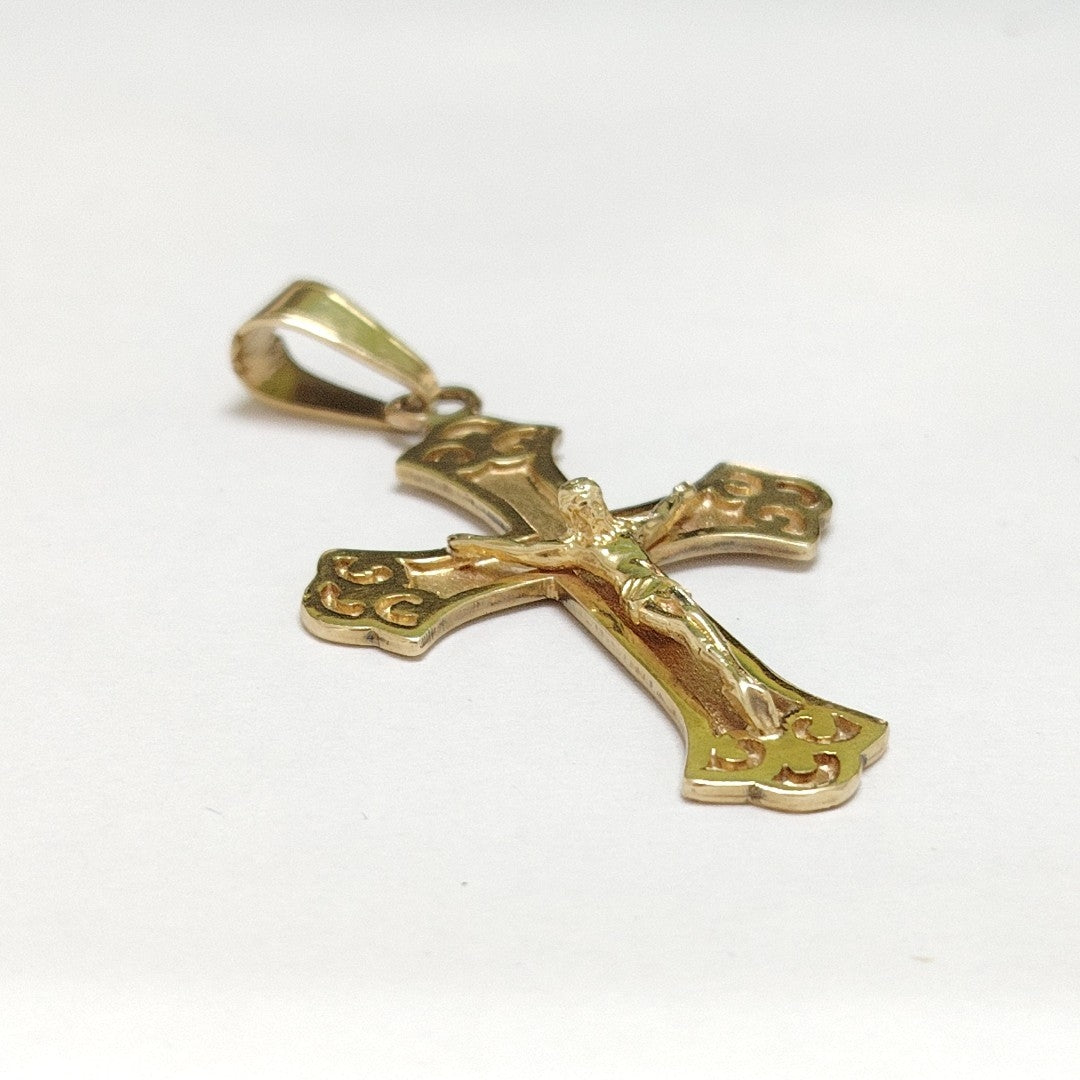 CRUCIFIJO ORO 14 K 10.3 GRMS (SEMINUEVO)