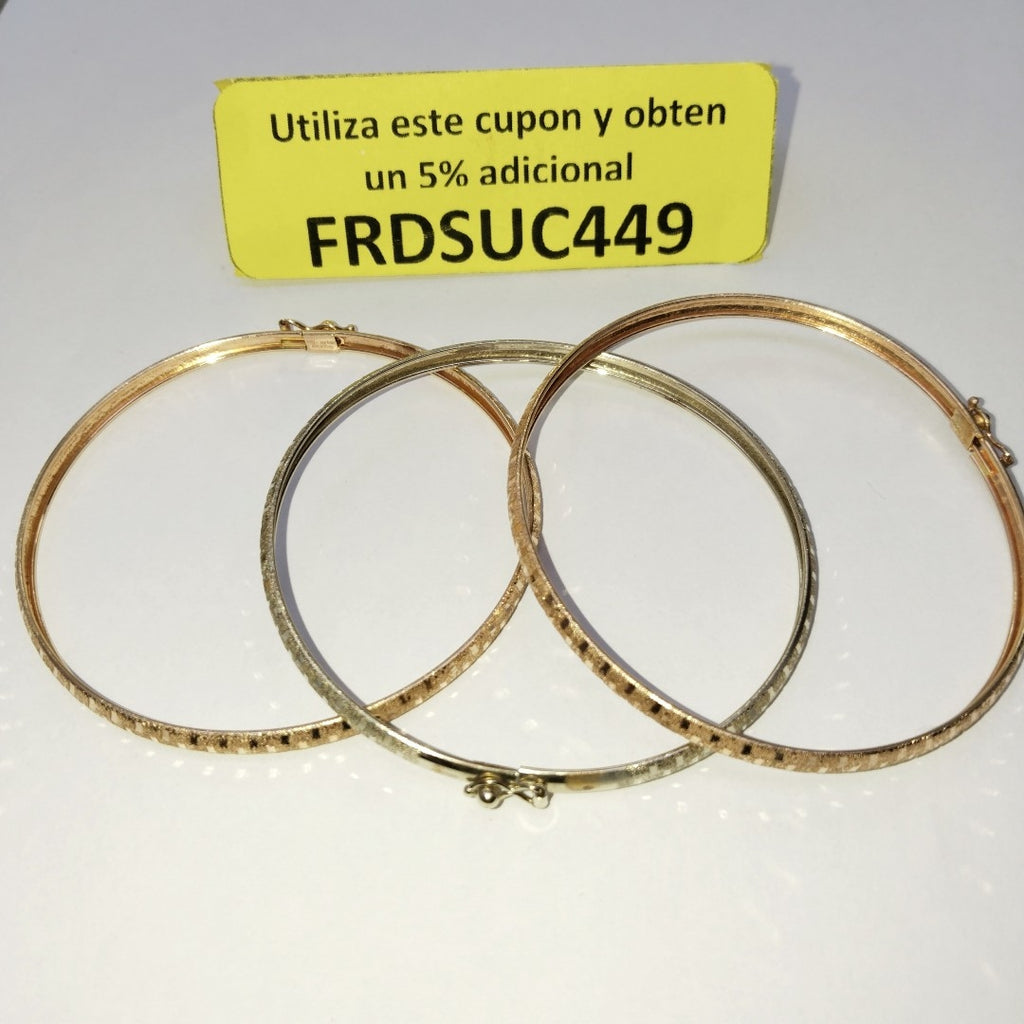 PULSERA ORO, ORO COMBINADO 14 K 12.5 GRMS (SEMINUEVO)