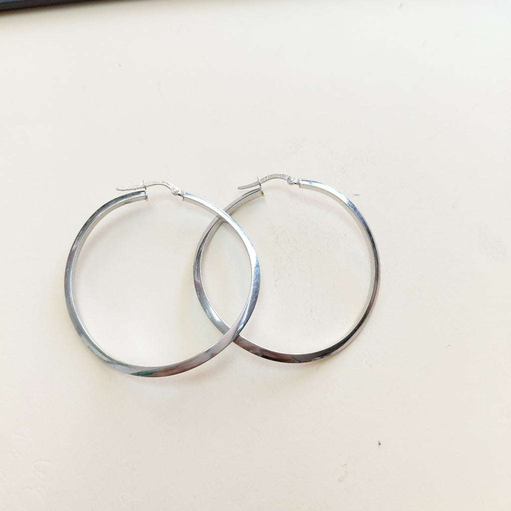 ARRACADAS PAR ORO BLANCO 14 K 4,80 GRMS (SEMINUEVO)