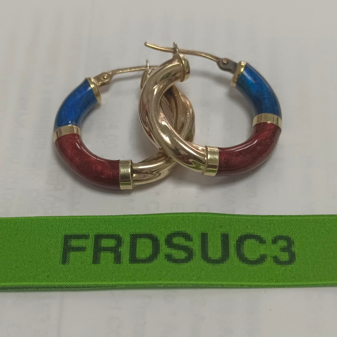 ARRACADAS PAR ORO 14 K 4.4 GRMS (SEMINUEVO)