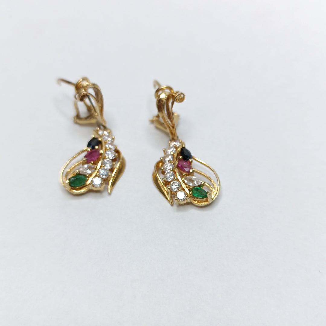 ARETES PAR ORO 10 K 5.2 GRMS (SEMINUEVO)