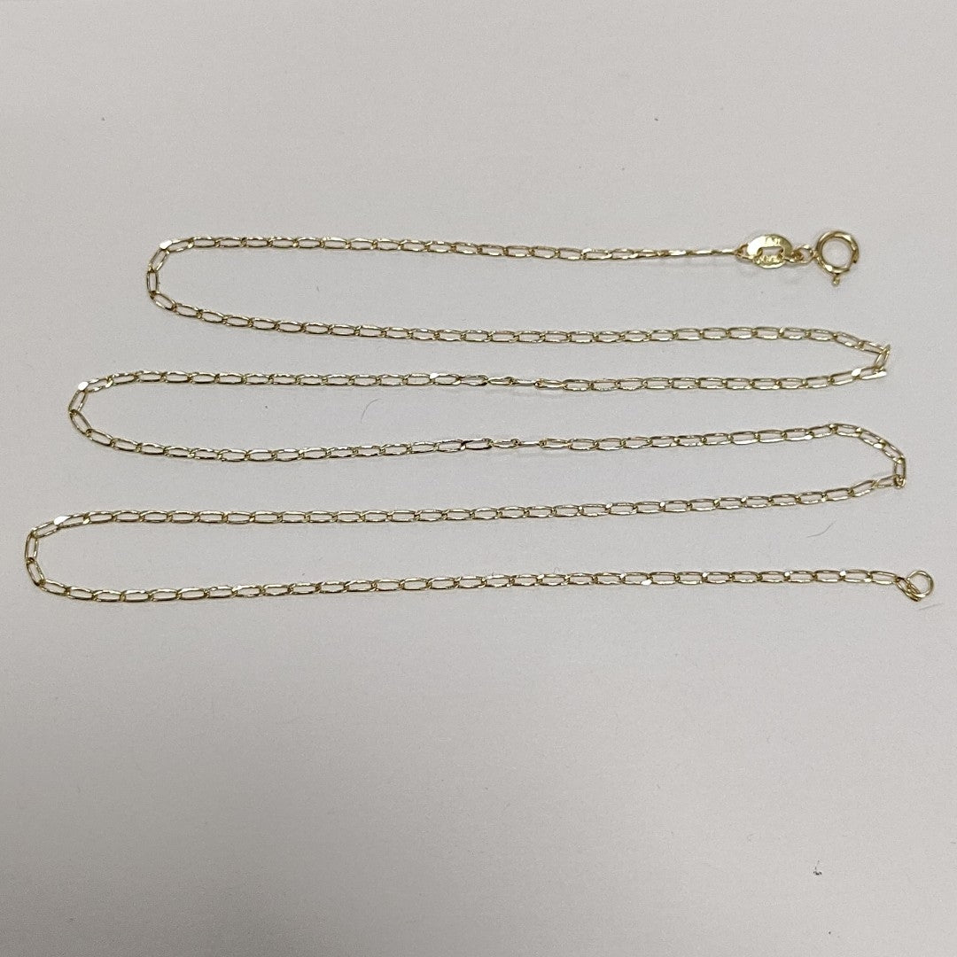 CADENAS TEJIDO ESLABONES ORO 10K 60 CM 2 GR (NUEVO)