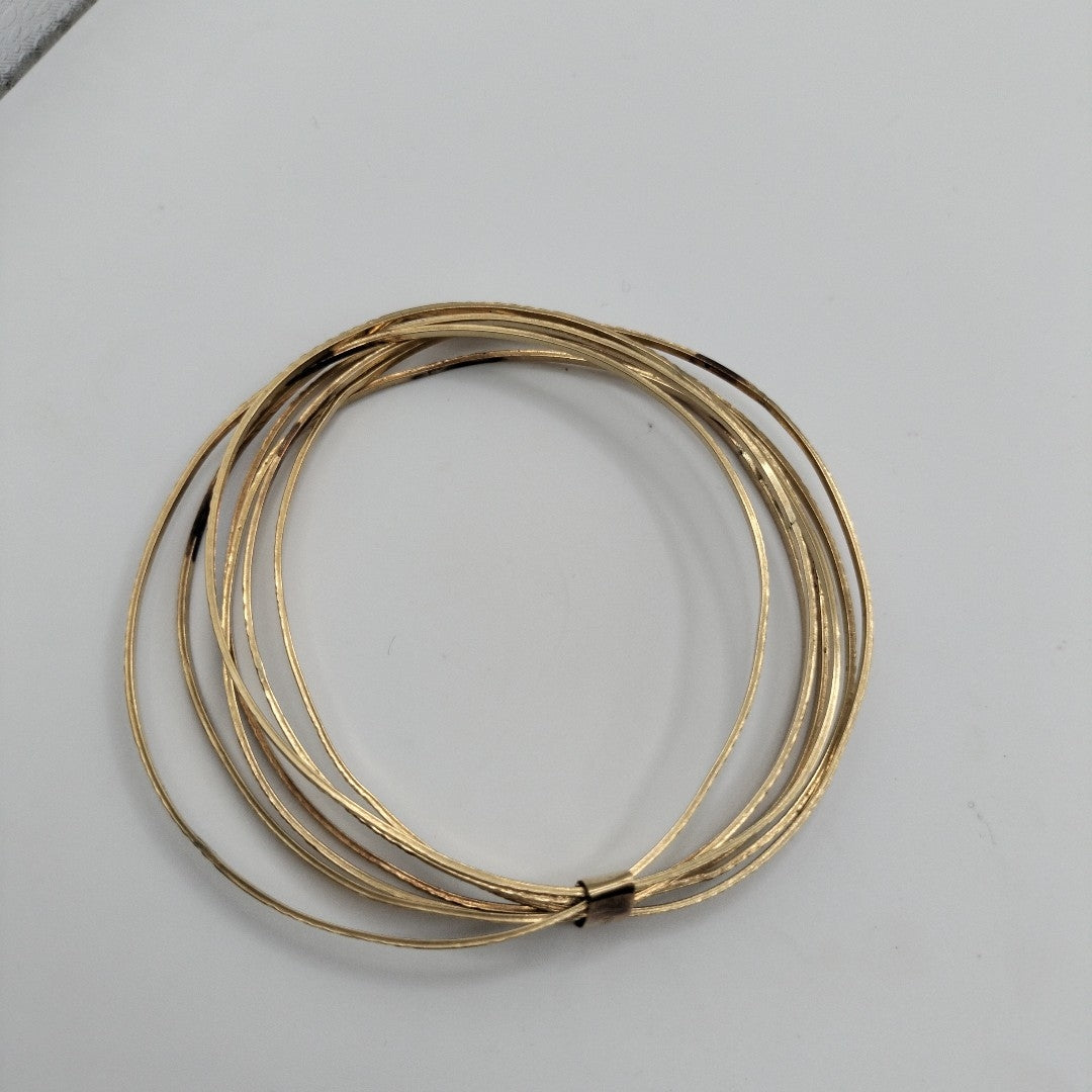 SEMANARIO DE PULSERAS ORO 14 K 18.9 GRMS (SEMINUEVO)