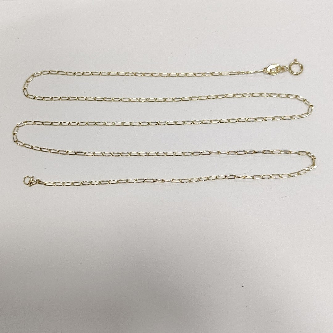 CADENAS TEJIDO ESLABONES ORO 10K 55 CM 1.9 GR (NUEVO)