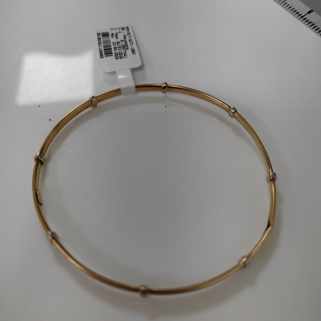 PULSERA RIGIDA ORO,RODIADO 14 K 5,40 GRMS (SEMINUEVO)
