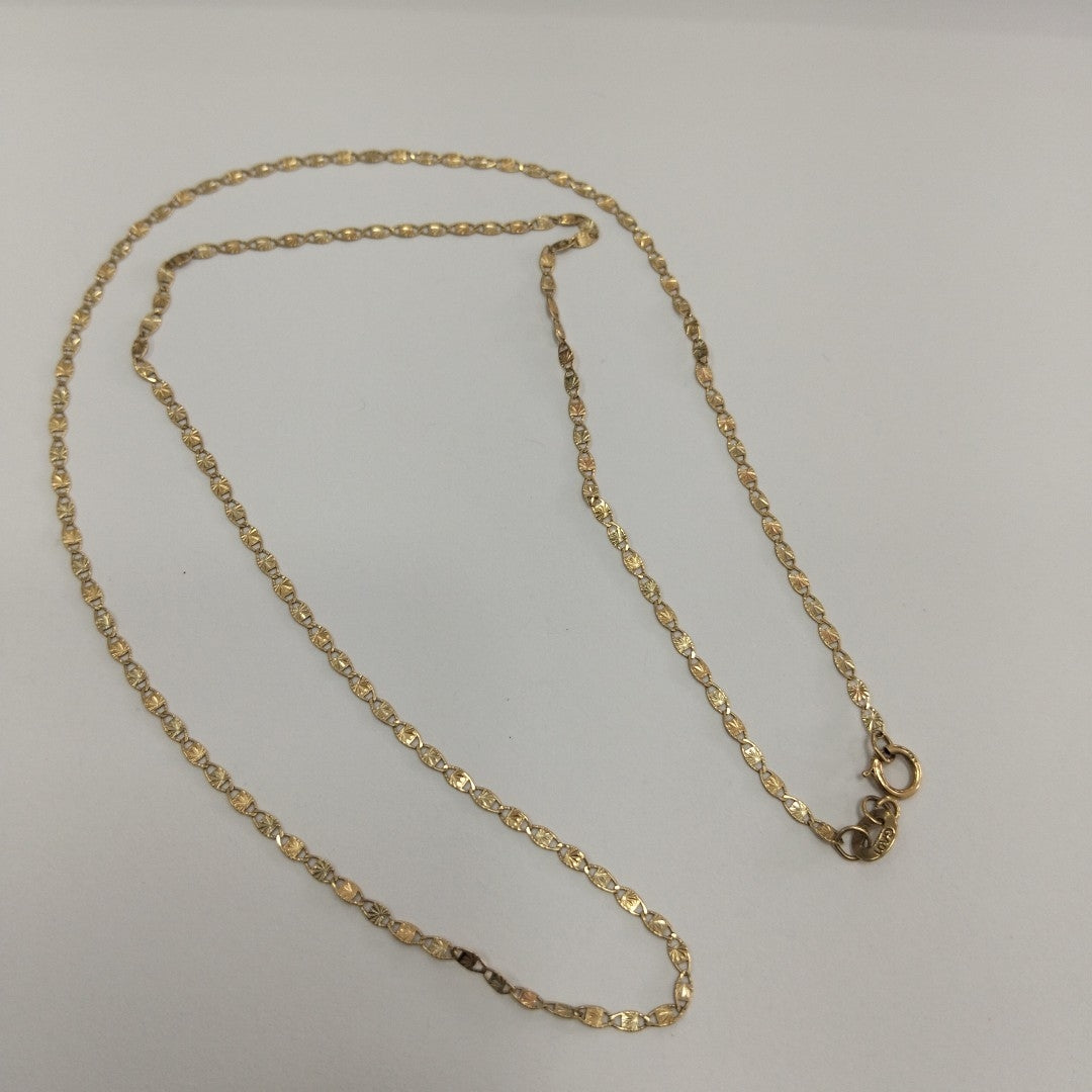 CADENA ORO COMBINADO 14 K 2 GRMS (SEMINUEVO)