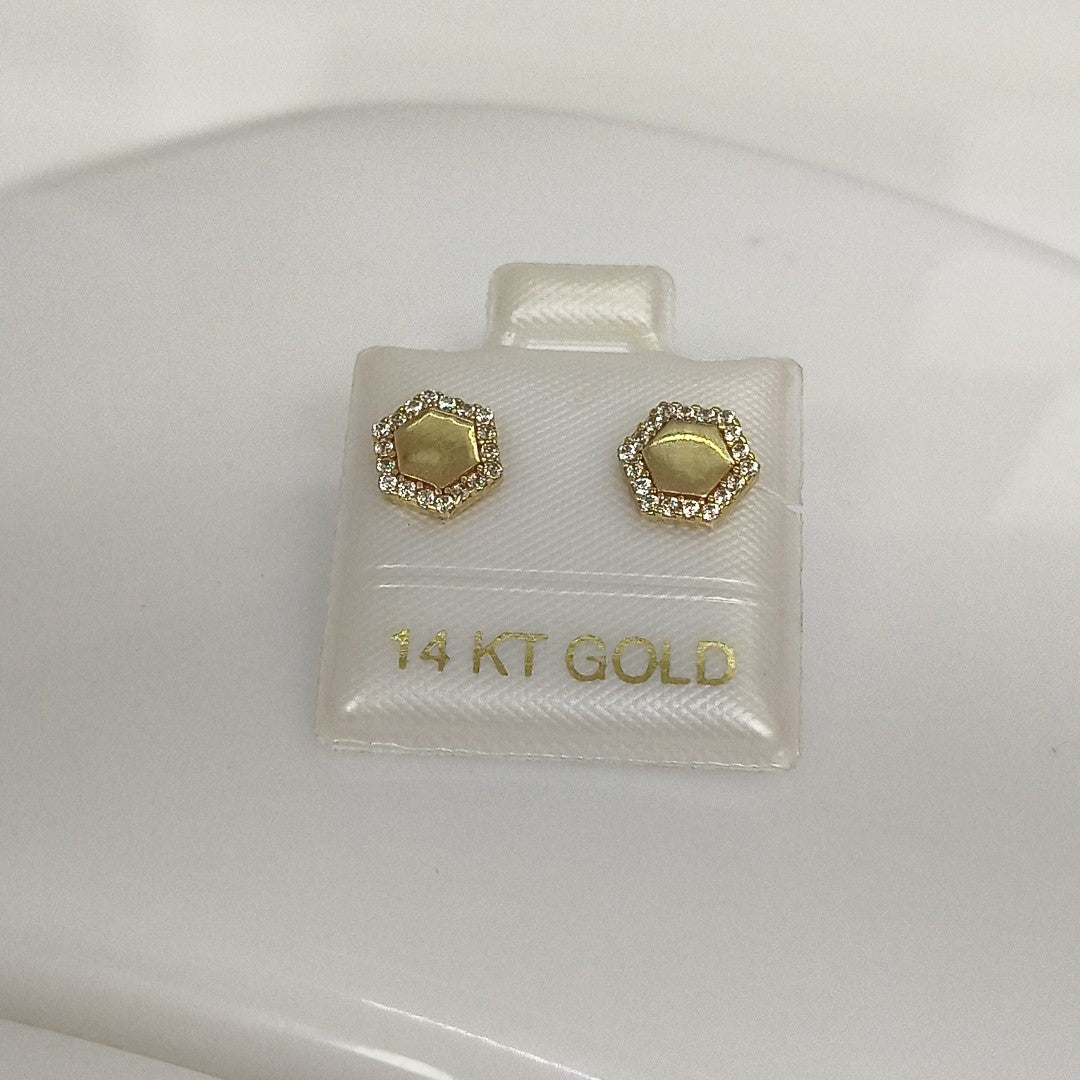 BROQUELES ORO 14K 1.1 (NUEVO)