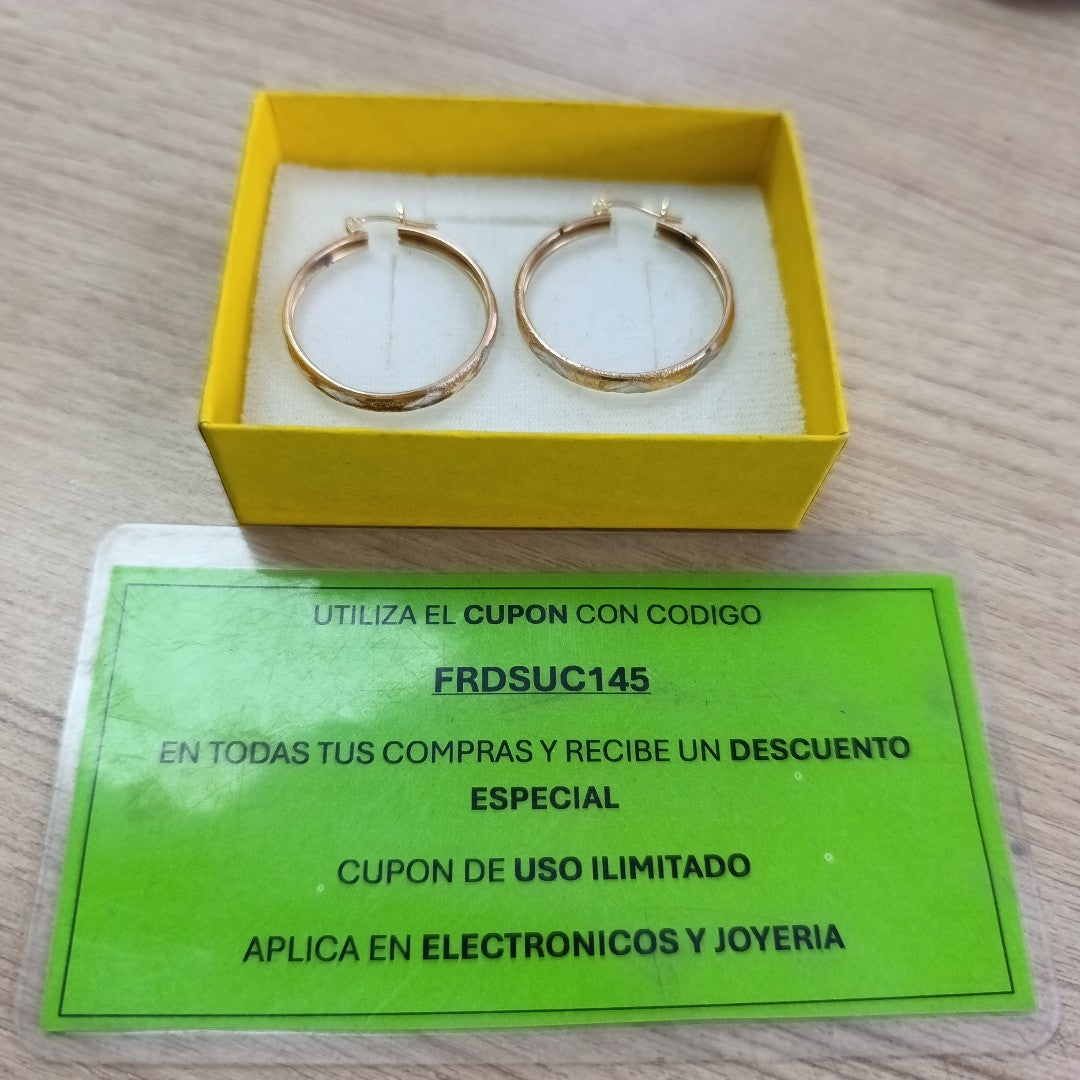 ARRACADAS PAR ORO 10 K 4.2 GRMS (SEMINUEVO)