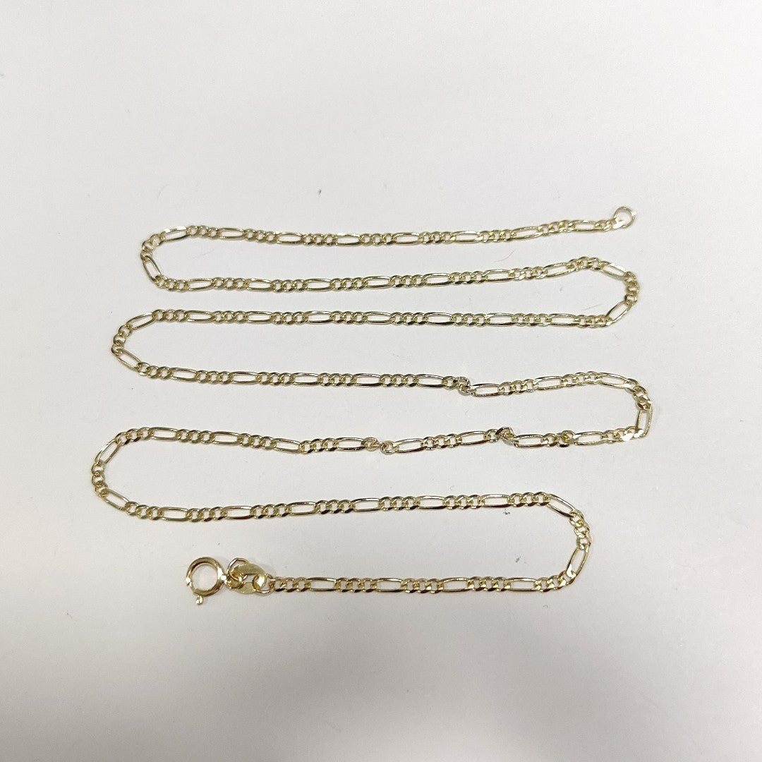 CADENAS TEJIDO 3X1 ORO 10K 55 CM 3.2 GR (NUEVO)