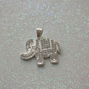 DIJE ELEFANTE C/CIRCONIAS PLATA .925 5.3 GR (NUEVO)