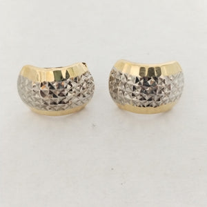 ARETES PAR ORO COMBINADO 14 K 2,70 GRMS (SEMINUEVO)