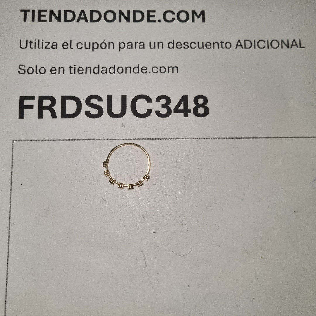 ANILLITO ORO 14 K 1 GRMS (SEMINUEVO)