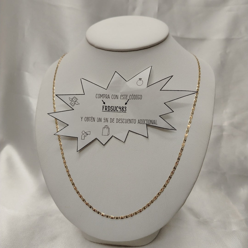 CADENA TEJIDO MARINERO 3.51GR 55 CM (NUEVO)