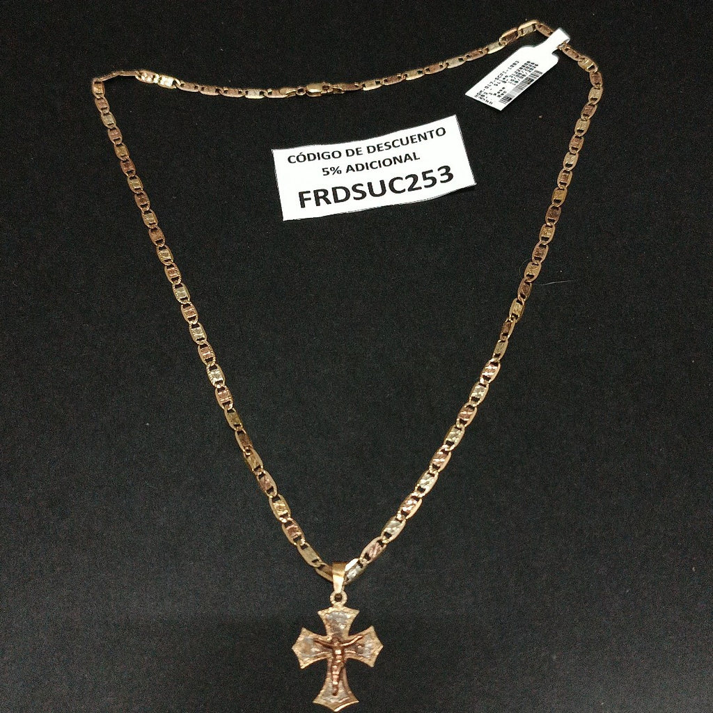 CADENA, CRUZ ORO 10 K 12 GRMS (SEMINUEVO)
