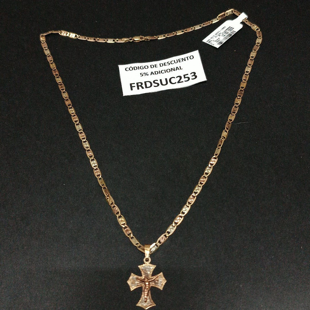 CADENA, CRUZ ORO 10 K 12 GRMS (SEMINUEVO)
