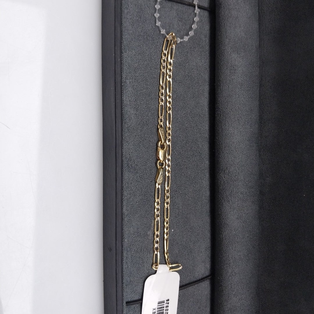 PULSERAS TEJIDO 3X1 DIAMANTADO ORO 10K 18 CM 1.7 GR (NUEVO)