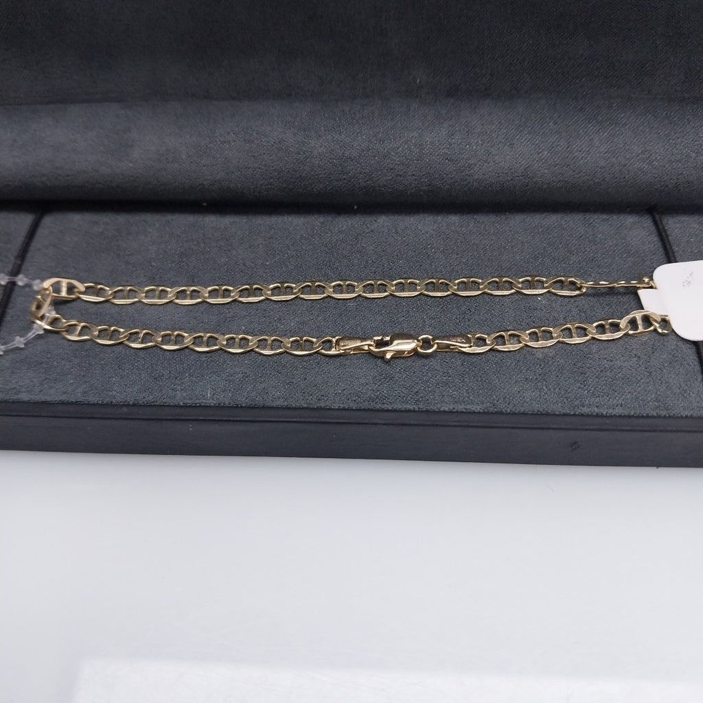 PULSERAS TEJIDO MARINERA ORO 14K 21 CM 3.4 GR (NUEVO)