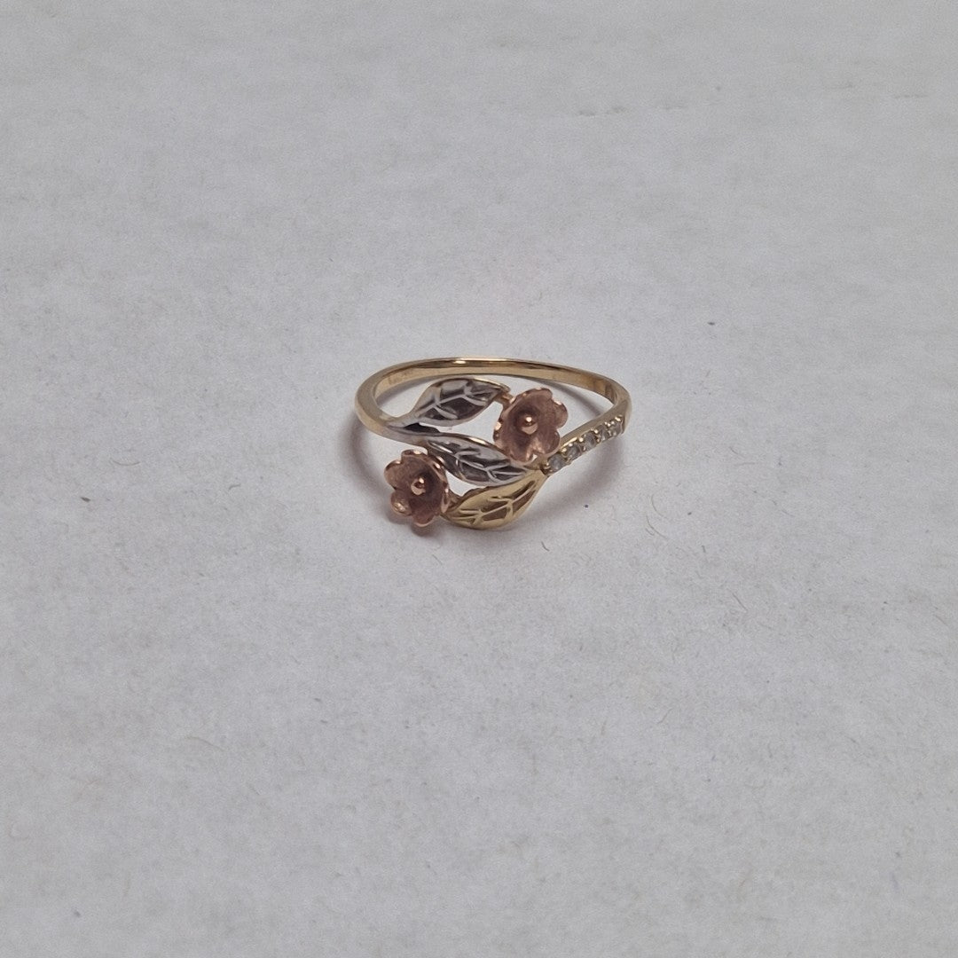 ANILLITO ORO, ORO COMBINADO 14 K 2.1 GRMS (SEMINUEVO)