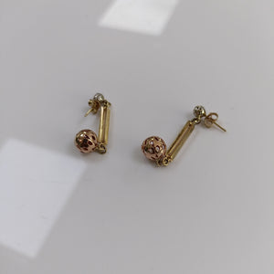 ARETES PAR ORO 14 K 3,80 GRMS (SEMINUEVO)