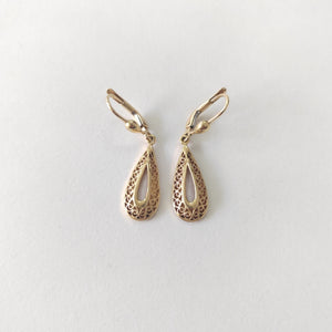 ARETES PAR ORO 14 K 3,20 GRMS (SEMINUEVO)