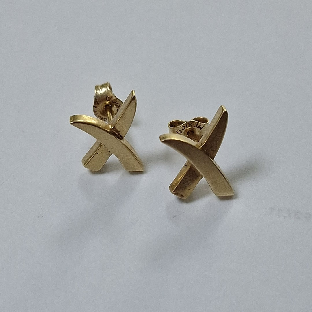BROQUELES PAR ORO 14 K 2,60 GRMS (SEMINUEVO)