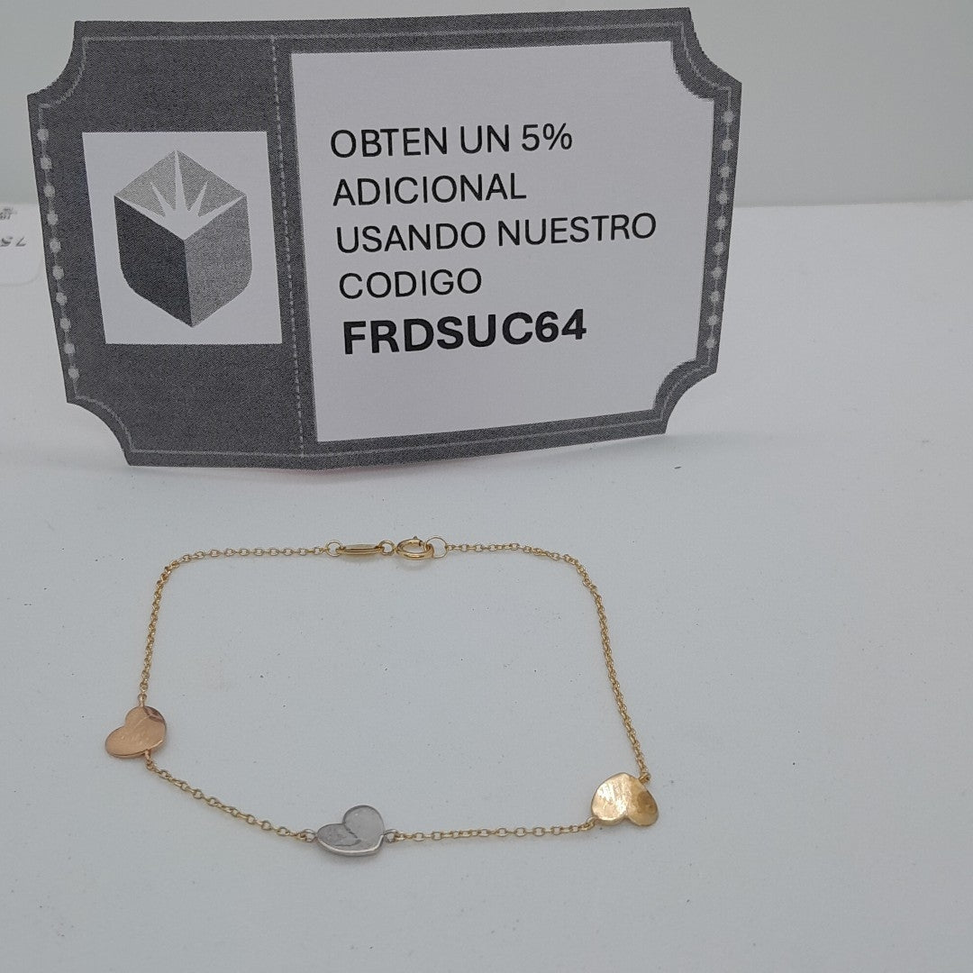 PULSERA ORO, ORO COMBINADO 14 K 1.5 GRMS (SEMINUEVO)