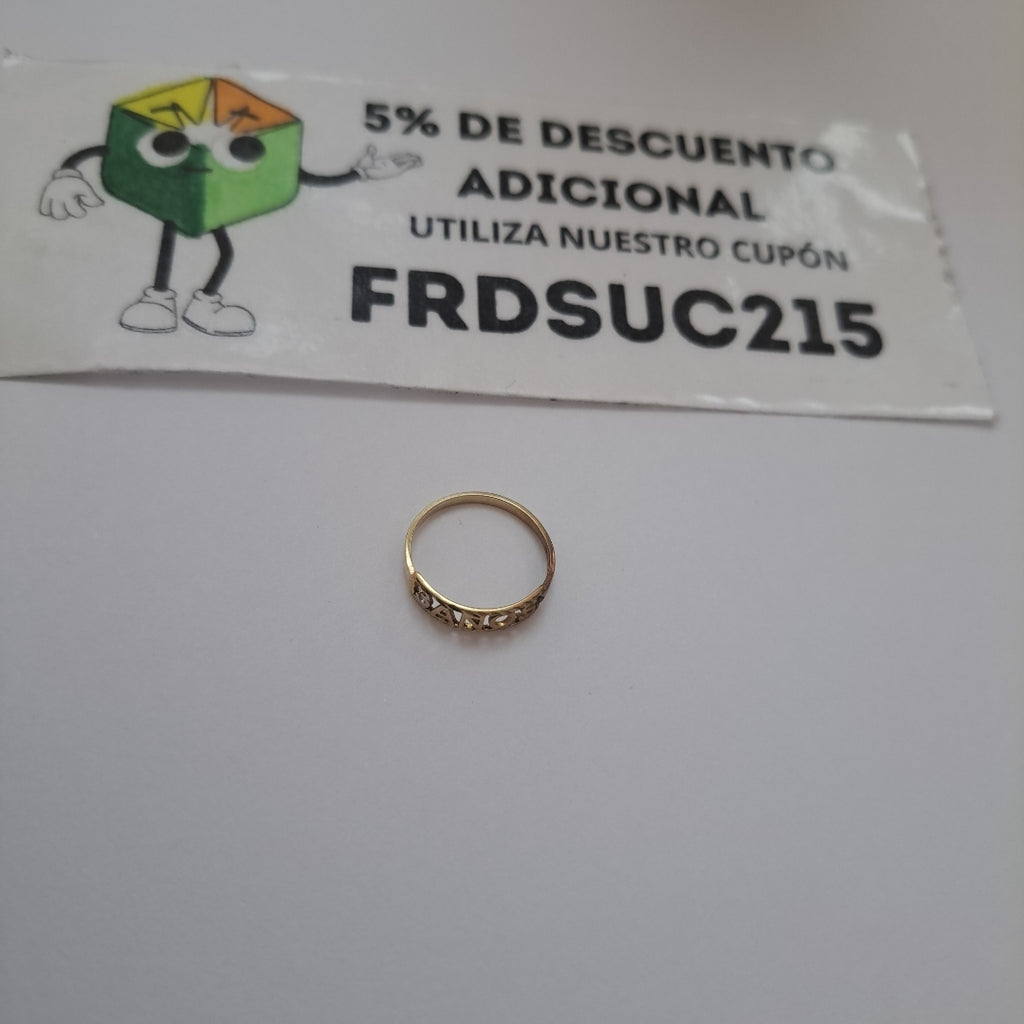ANILLITO ORO 10 K 0.7 GRMS (SEMINUEVO)