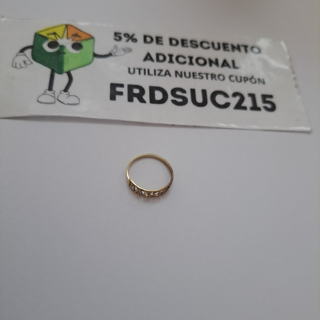 ANILLITO ORO 10 K 0.7 GRMS (SEMINUEVO)