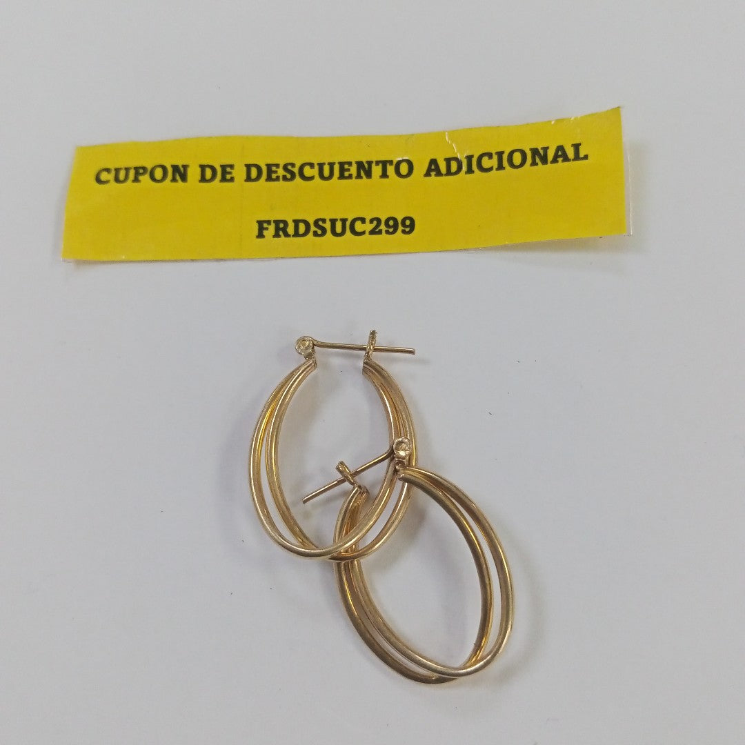 ARRACADAS PAR ORO 10 K 2.4 GRMS (SEMINUEVO)