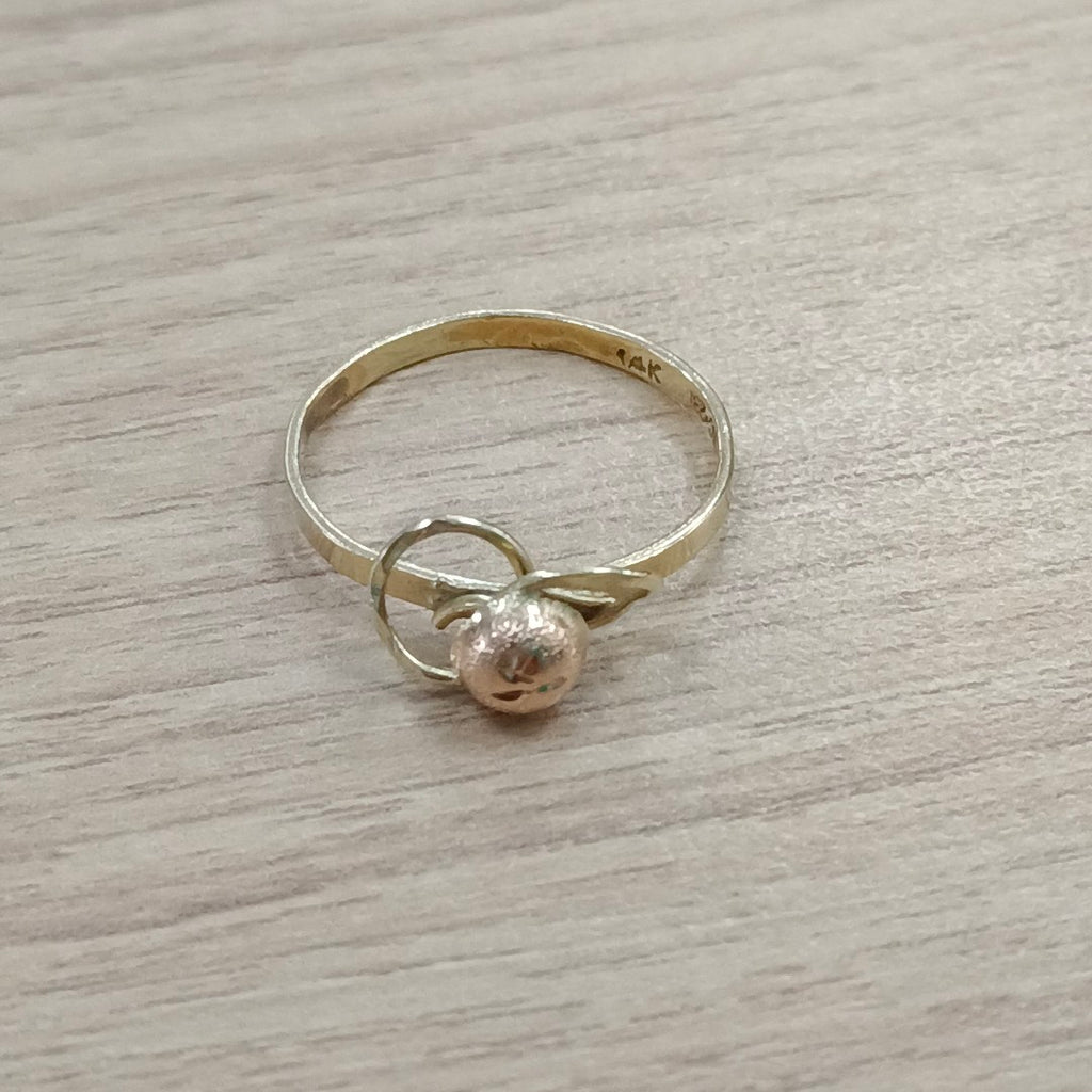 ANILLITO ORO COMBINADO 14 K 1,30 GRMS (SEMINUEVO)