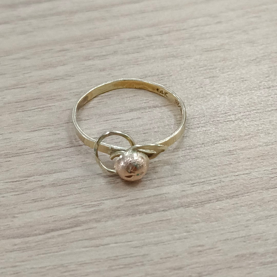 ANILLITO ORO COMBINADO 14 K 1,30 GRMS (SEMINUEVO)