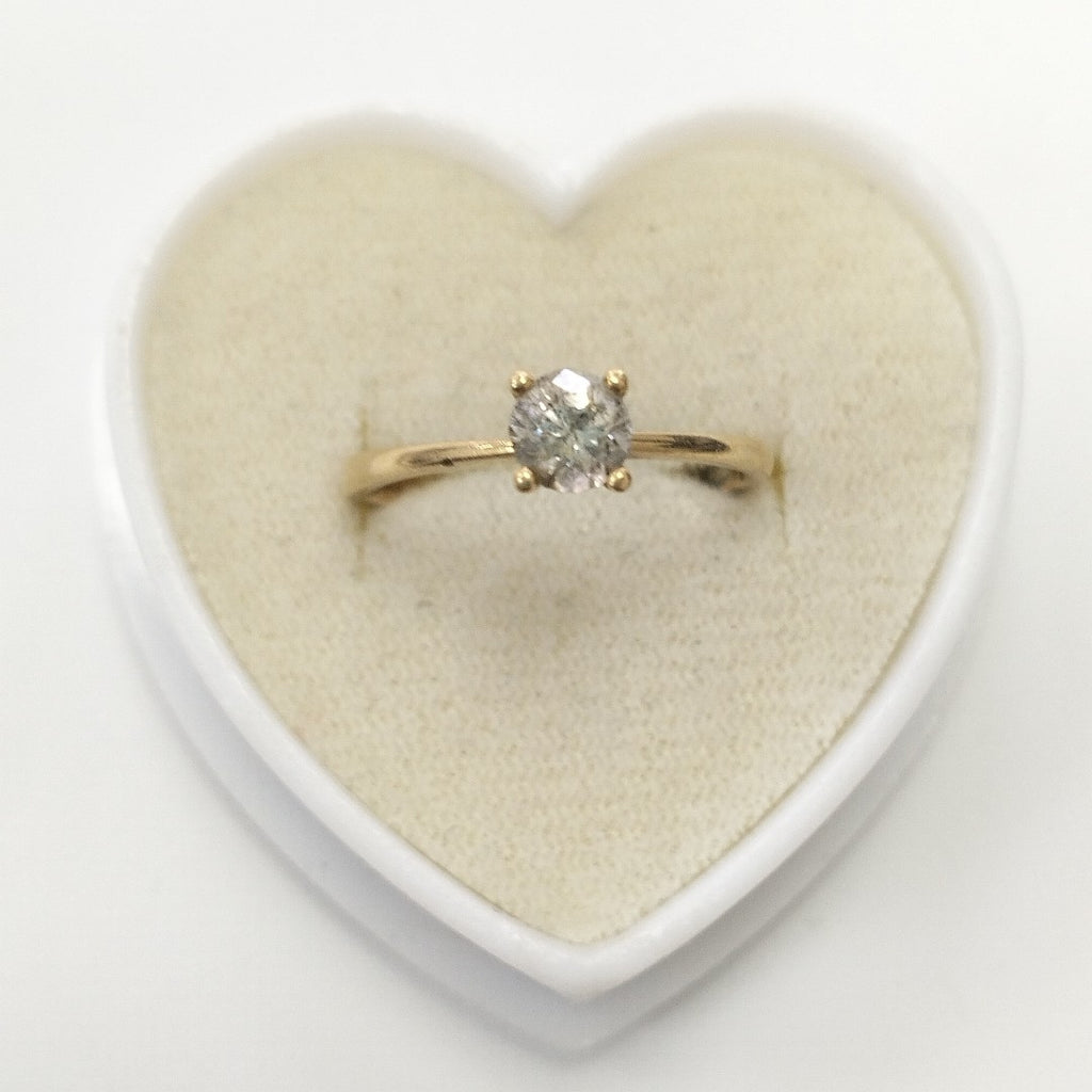 ANILLITO, SOLITARIO ORO 18 K 2.1 GRMS (SEMINUEVO)