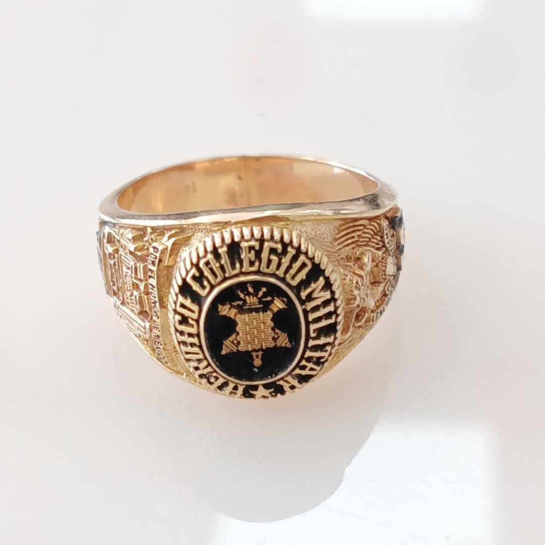 ANILLO DE GRADUACIÓN ORO 14 K 11 GRMS (SEMINUEVO)