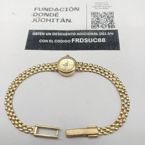 RELOJ CAJA Y PULSO ORO ORO 10 K 11.6 GRMS (SEMINUEVO)