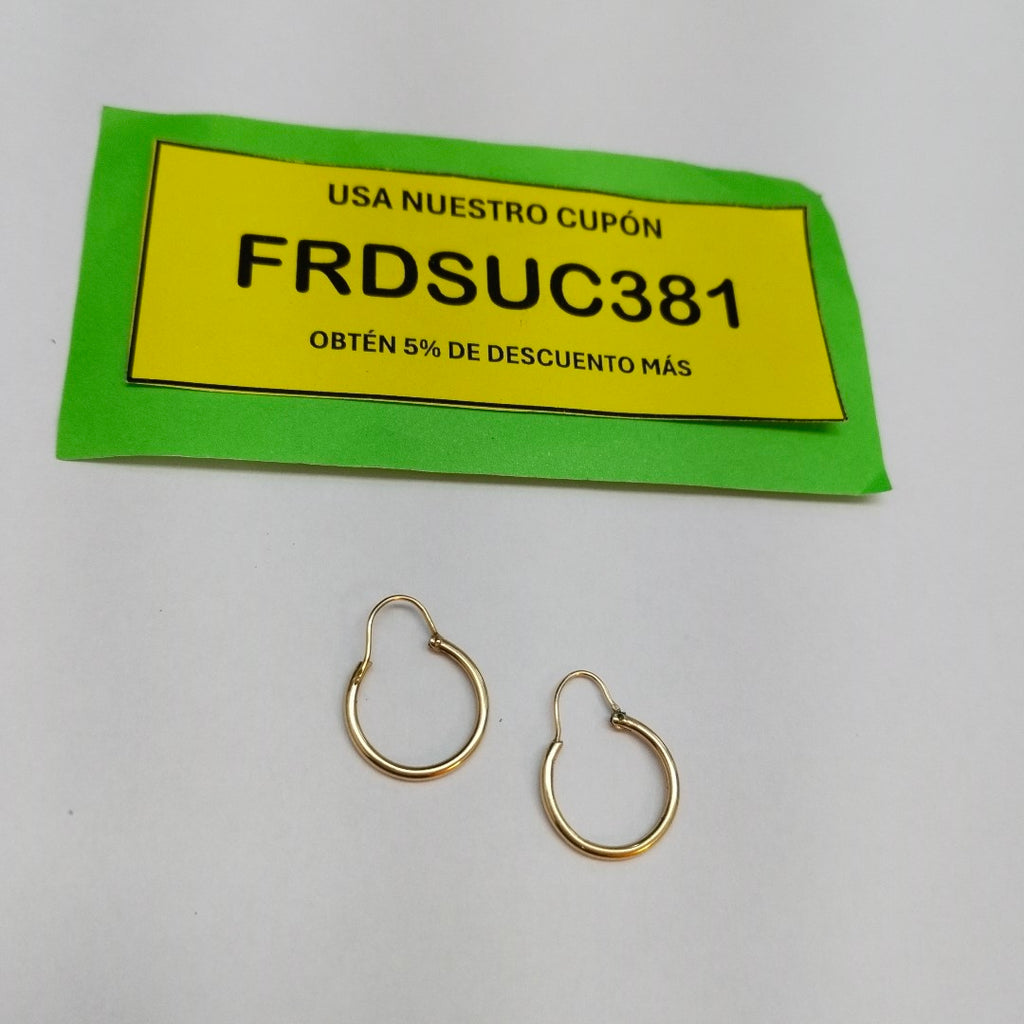ARRACADAS PAR ORO 10 K 1.5 GRMS (SEMINUEVO)