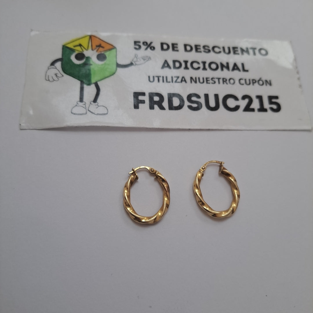 ARRACADAS PAR ORO 10 K 2.1 GRMS (SEMINUEVO)