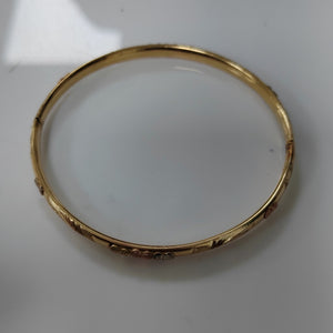PULSERA RIGIDA ORO 14 K 7.9 GRMS (SEMINUEVO)
