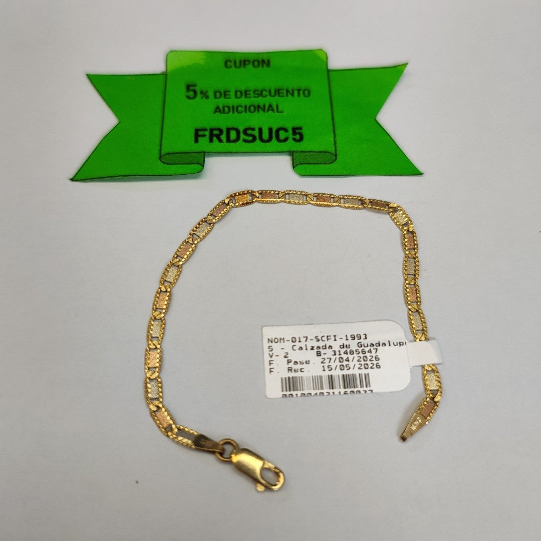 PULSERA ORO 14 K 3.7 GRMS (SEMINUEVO)
