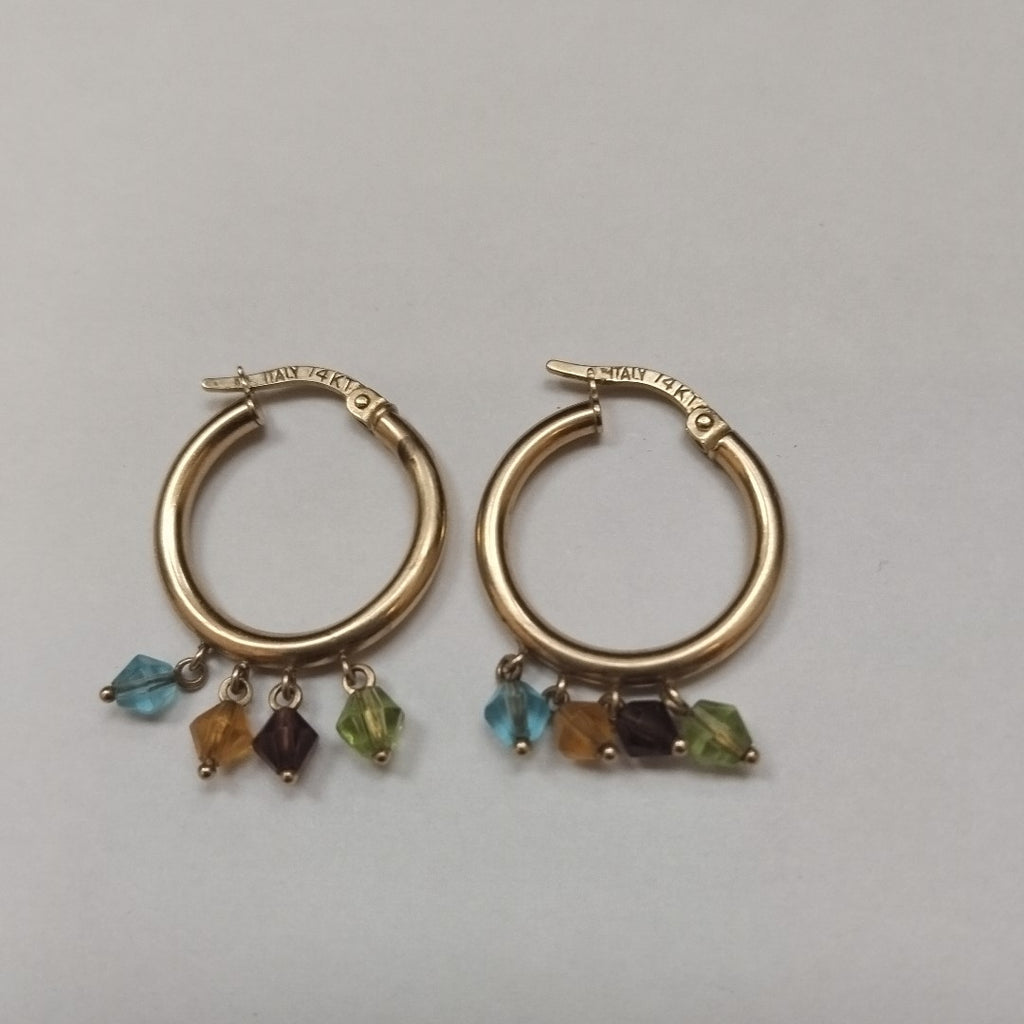 ARRACADAS PAR ORO 14 K 2.6 GRMS (SEMINUEVO)