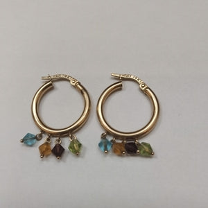 ARRACADAS PAR ORO 14 K 2.6 GRMS (SEMINUEVO)