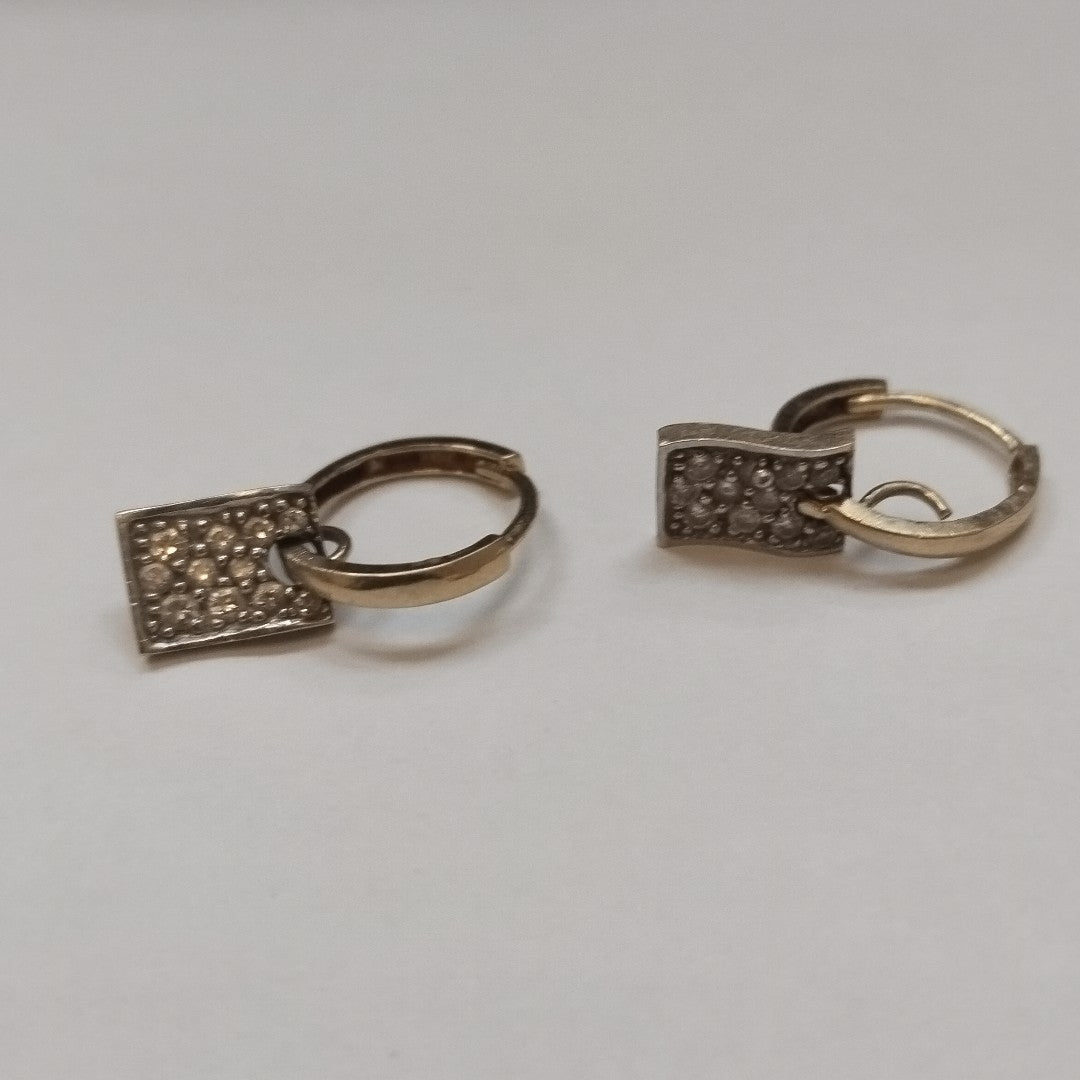 ARRACADAS PAR ORO 14 K 2.2 GRMS (SEMINUEVO)