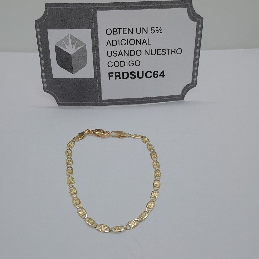 PULSERAS GUCHI ORO 14K 18 CM 2.8 GR (NUEVO)