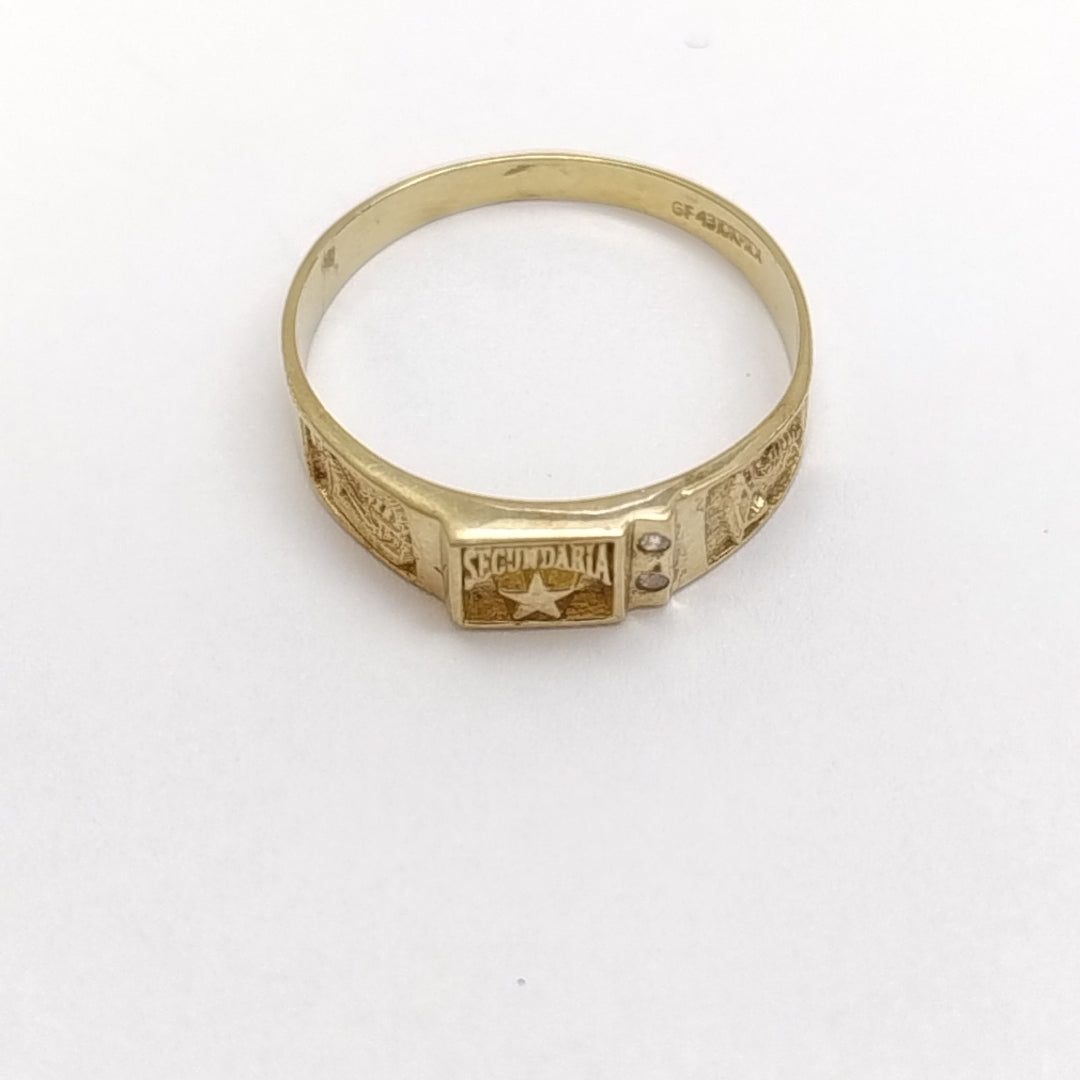 ANILLO DE GRADUACIÓN ORO 10 K 2,10 GRMS (SEMINUEVO)