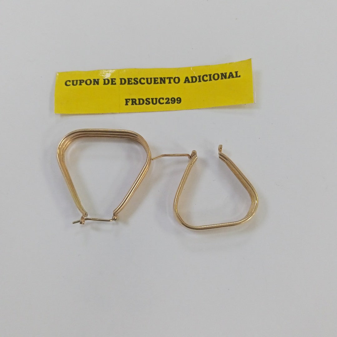 ARRACADAS PAR ORO 14 K 6.3 GRMS (SEMINUEVO)