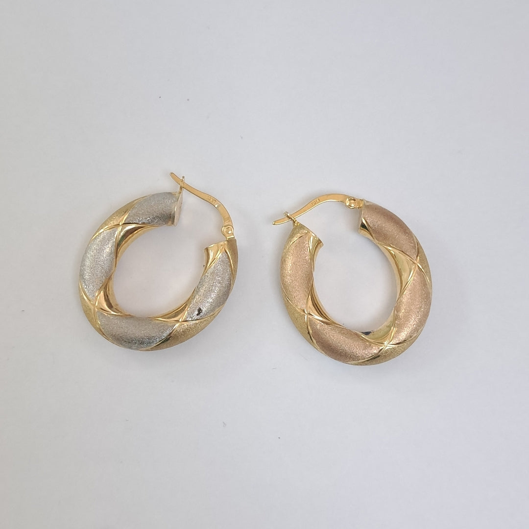 ARRACADAS PAR ORO 14 K 5.9 GRMS (SEMINUEVO)
