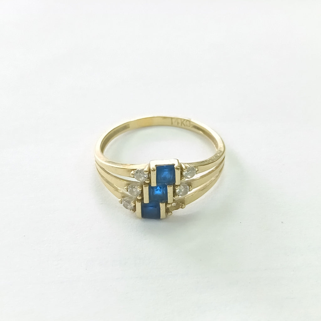 ANILLO ORO 14 K 2.4 GRMS (SEMINUEVO)
