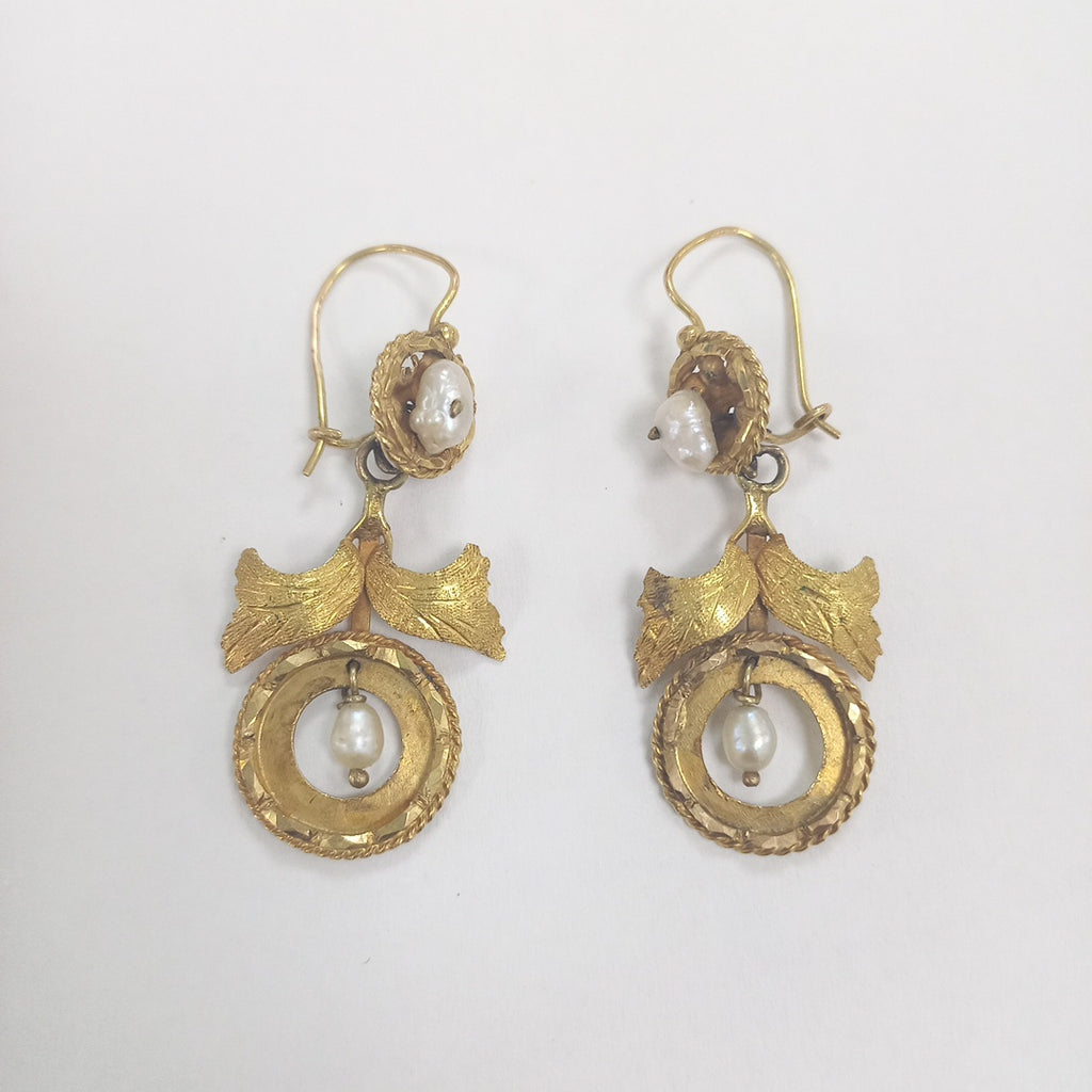 ARETES PAR ORO 8 K 5.5 GRMS (SEMINUEVO)