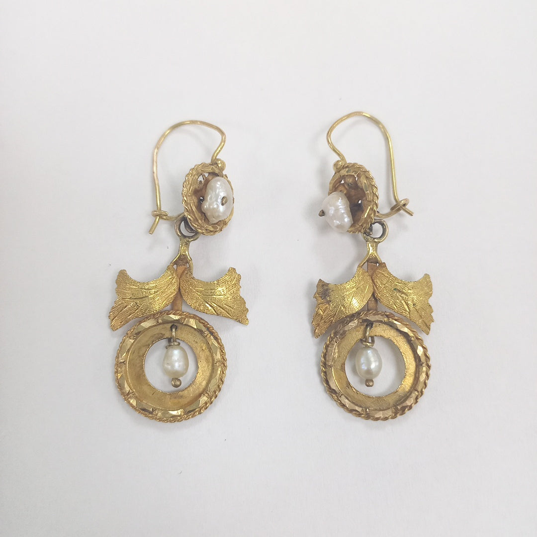ARETES PAR ORO 8 K 5.5 GRMS (SEMINUEVO)