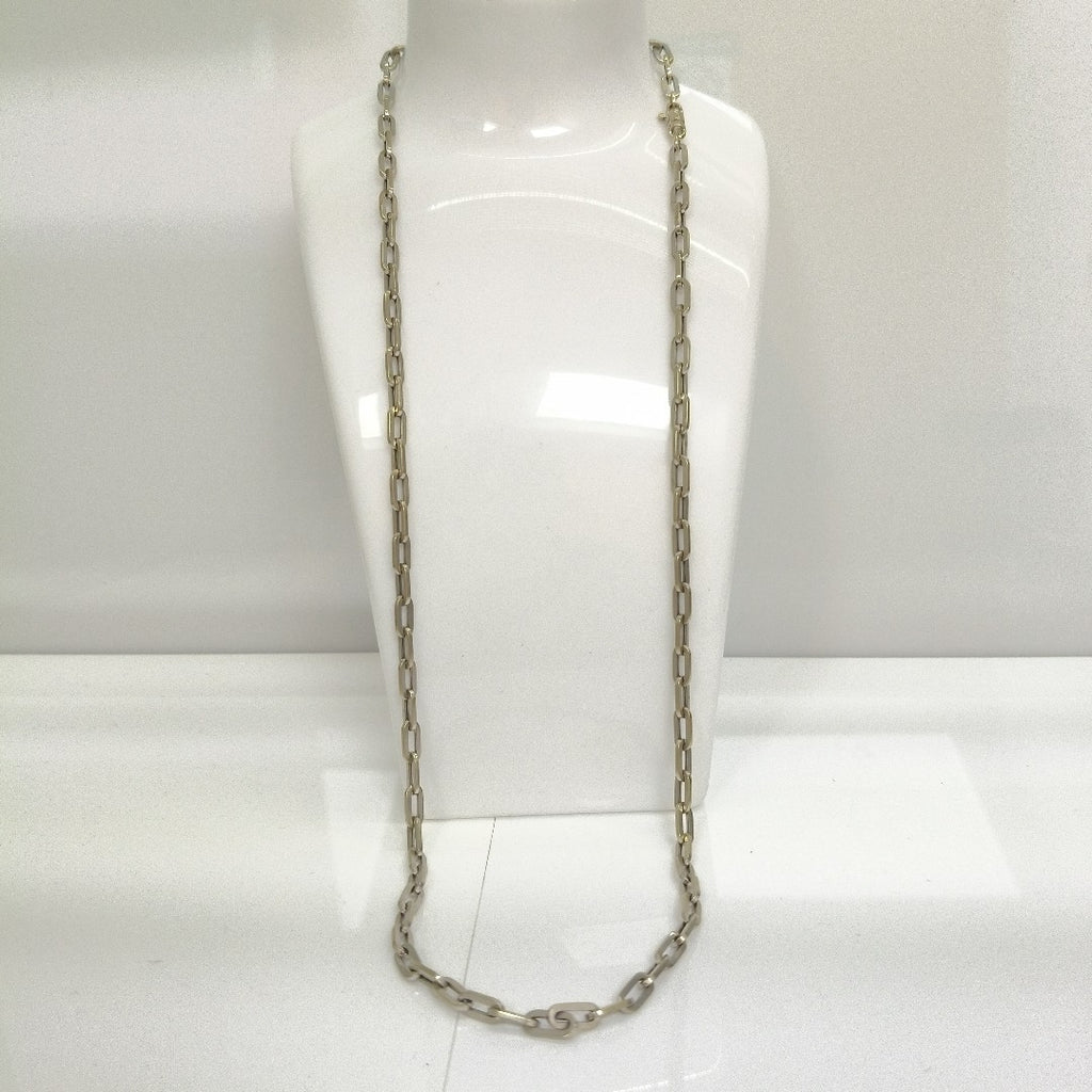 CADENA ORO, ORO BLANCO 14 K 13.8 GRMS (SEMINUEVO)